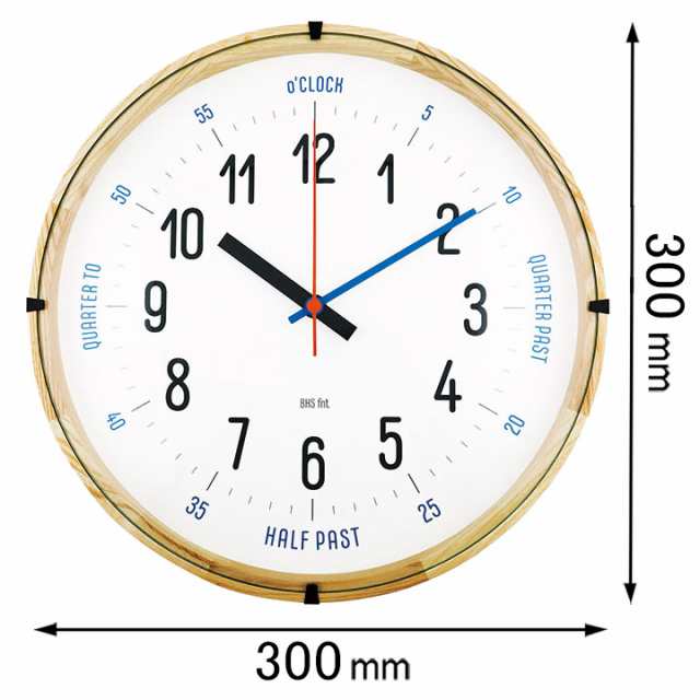 エルコミューン 掛け時計（CARLMARX）EL COMMUN / BAUHAUS Fonts Wall Clock 78-493670[78493670] 返品種別A