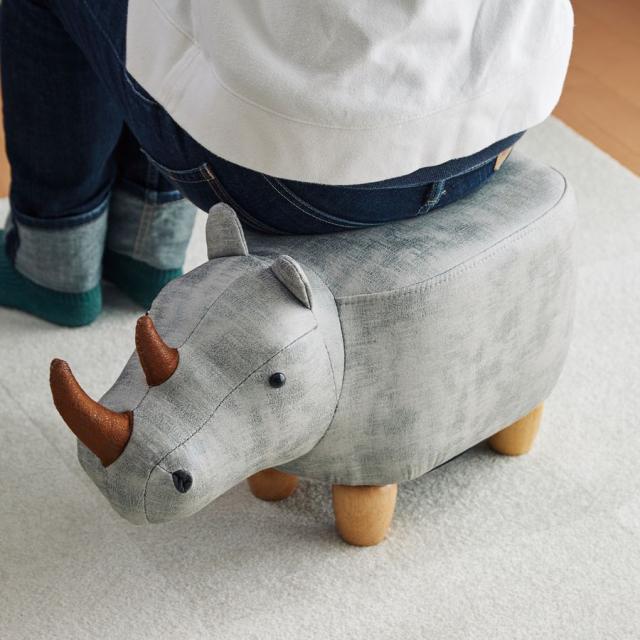 アンファンス EF-ST10BEJ サイのモチーフスツール Rhino Jr. リノジュニア(ベージュ)EN FANCE[EFST10BEJ] 返品種別Aの通販は 5,080円