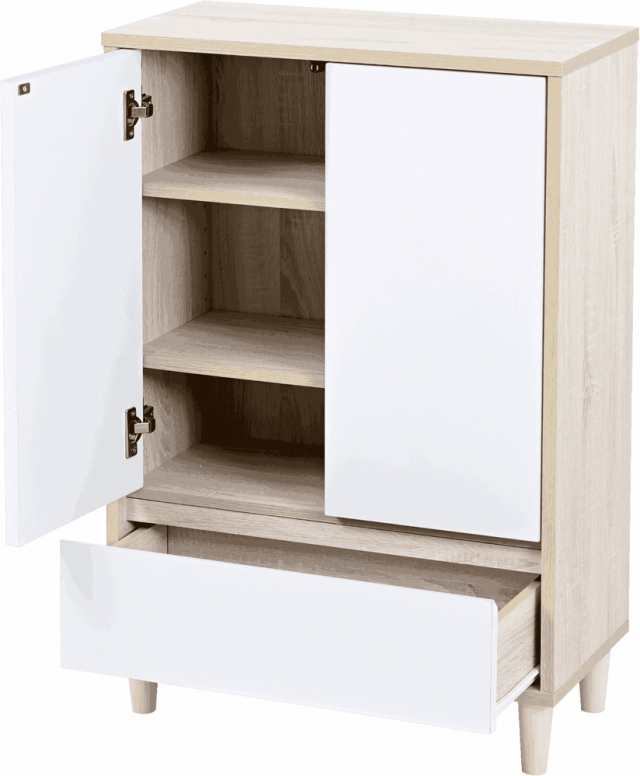 JK-PLAN(ジェイケイ・プラン) FSI-0005-NAWH 扉付き収納ラック（NAWH）[FSI0005NAWH] 返品種別Aの通販は
