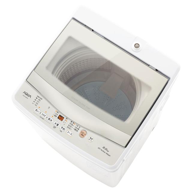 アクア AQW-S6R-W 6.0kg 全自動洗濯機　ホワイトAQUA[AQWS6RW] 返品種別Aの通販は