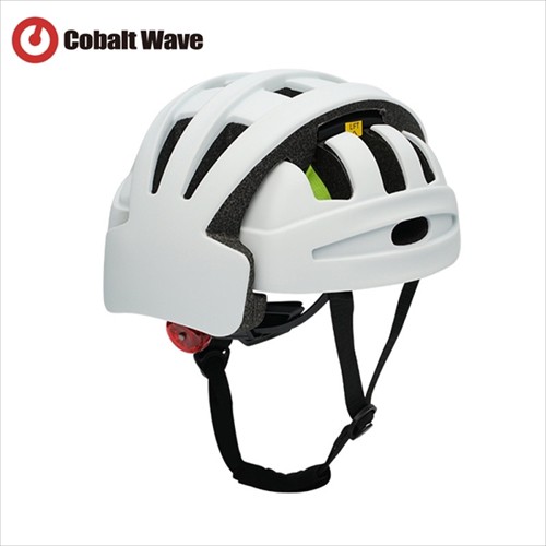 CobaltWave FT-888A-WH CE認証 自転車用折り畳みヘルメット サイズ55-59cm(大人用)（ホワイト）[FT888AWH] 返品種別B