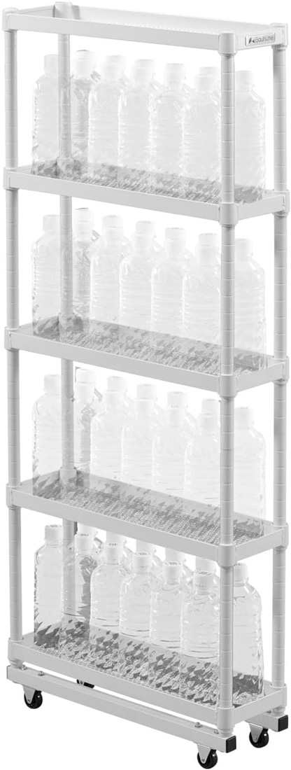 バウヒュッテ BHS-150-WH スリムボトルラック (幅15cm×奥行46cm) ホワイト[BHS150WH] 返品種別Aの通販は