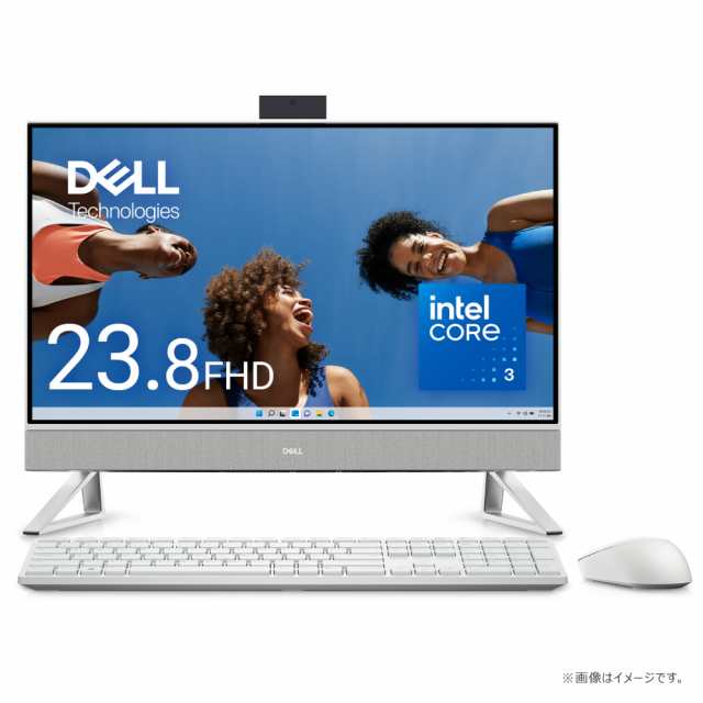 DELL（デル） AI537J-EHLNPW 23.8型 オールインワンデスクトップパソコン Inspiron 24 5430（Core 3/ メモリ 8GB/ 512GB SSD）-　パール