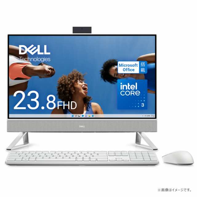 DELL（デル） AI537J-EHHBNPW 23.8型 オールインワンデスクトップパソコン Inspiron 24 5430（Core 3/ メモリ 8GB/ 512GB SSD/ Officeあ