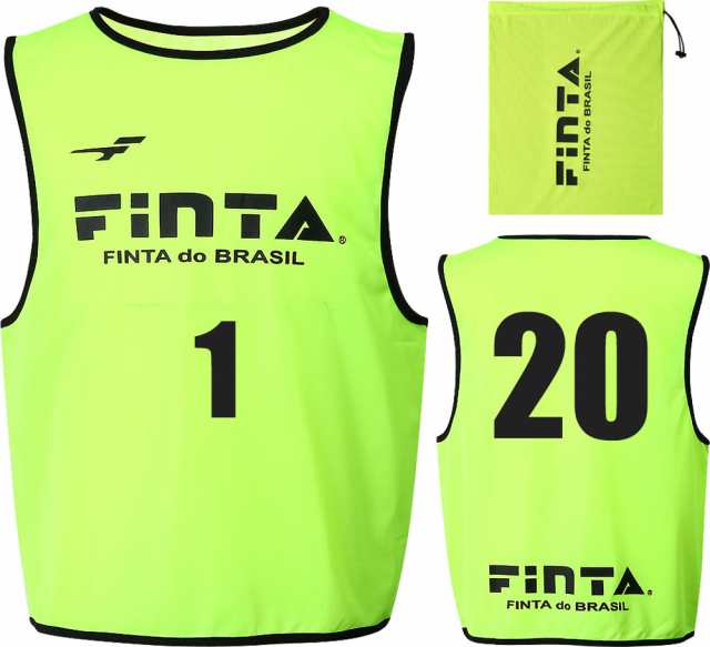 FINTA(フィンタ) サッカー・フットサル用 ビブス 20枚入り(イエロー・サイズ:フリー) ジュニア用 FNT-FT6557-4100-JF返品種別Aの通販は