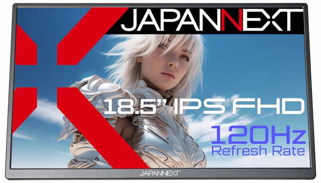 JAPANNEXT（ジャパンネクスト） JN-MD-185IPS120FHDR 18.5型 液晶ディスプレイ（フルHD/120Hz/IPS(ADS)/非光沢/14ms（GTG）/miniHDMI/ス