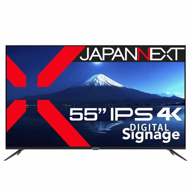 JAPANNEXT（ジャパンネクスト） JN-IPS5503TUHDR 55型 液晶ディスプレイ（4K UHD/IPS/半光沢/8ms/HDR/HDMI/USB-A/スピーカー搭載/ブルー