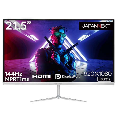 JAPANNEXT（ジャパンネクスト） JN-T215FLG144FHD 21.5型 ゲーミング液晶ディスプレイ（144Hz/1ms(MPRT）/フルHD/TN/PS5 120Hz接続対応/