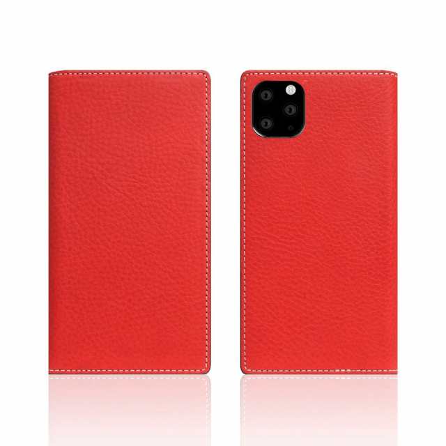 SLG Design SD17866I58R iPhone 11 Pro用 手帳型ケース Minerva Box Leather Case（レッド）[SD17866I58R] 返品種別A