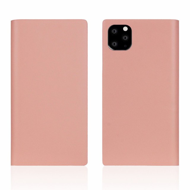 SLG Design SD17960I65R iPhone 11 Pro Max用 手帳型ケース Calf Skin Leather Diary（ベビーピンク）[SD17960I65R] 返品種別A