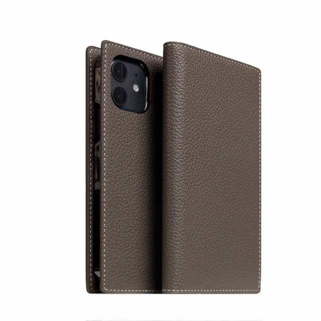 SLG Design SD19703I12 iPhone 12 mini用 手帳型ケース Full Grain Leather Case（エトフクリーム）[SD19703I12] 返品種別A