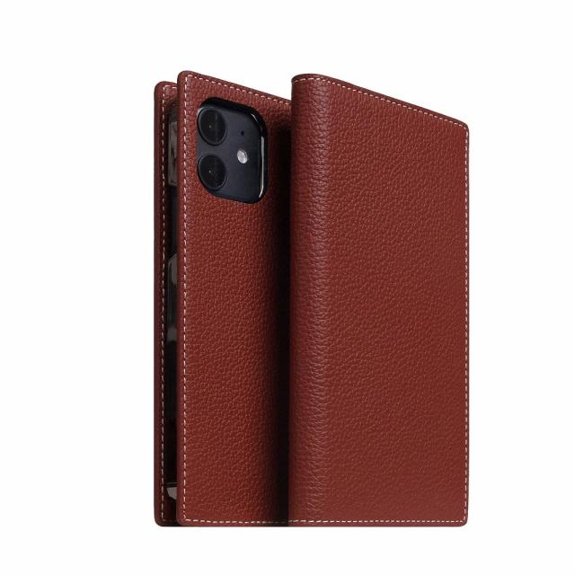 SLG Design SD19705I12 iPhone 12 mini用 手帳型ケース Full Grain Leather Case（バーガンディローズ）[SD19705I12] 返品種別A 8,118円