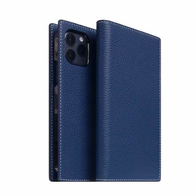 SLG Design SD19733I12P iPhone 12/12 Pro用 手帳型ケース Full Grain Leather Case（ネイビーブルー）[SD19733I12P] 返品種別A