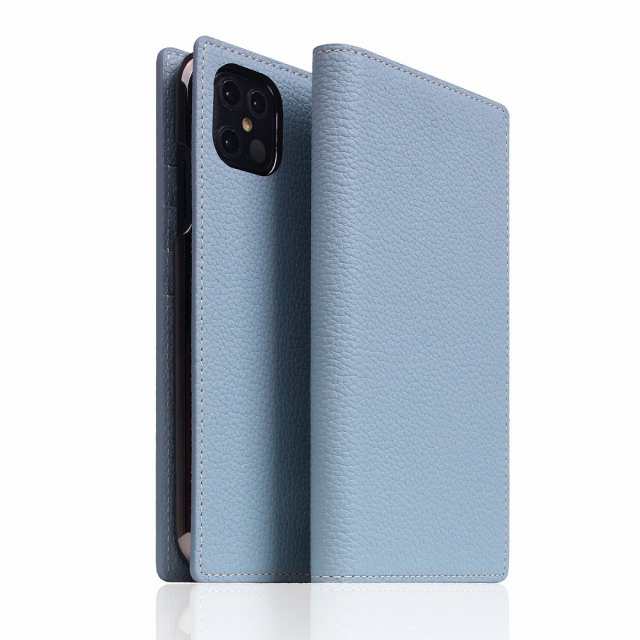 SLG Design SD19755I12PM iPhone 12 Pro Max用 手帳型ケース Full Grain Leather Case（パウダーブルー）[SD19755I12PM] 返品種別A