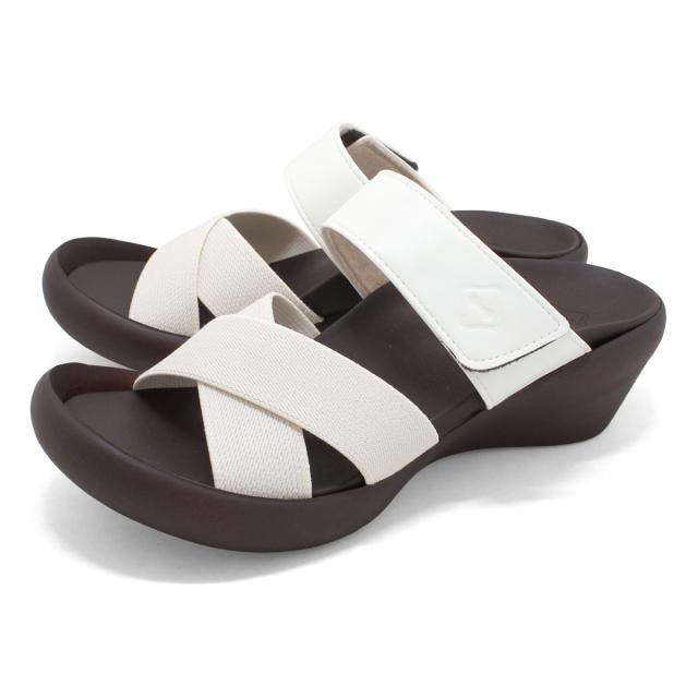 RegettaCanoe クロスベルトウェッジサンダル（ホワイト・サイズ：LL 25.0-25.5cm） リゲッタカヌー CJLW5524A-WHT-LL返品種別Aの通販は 7,723円