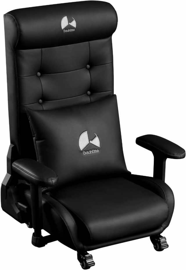 バウヒュッテ ゲーミングソファ座椅子2　PUレザータイプ（ブラック） Bauhutte　Gaming Floor Sofa Chair 2 GX-370PU-BK返品種別A