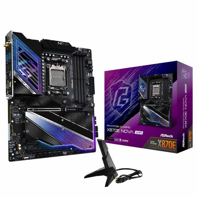 ASRock（アスロック） X870ENOVAWIFI ASRock X870E Nova WiFi マザーボード[X870ENOVAWIFI] 返品種別B