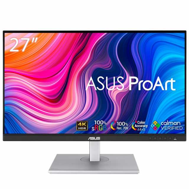 ASUS（エイスース） PA279CV-R 27型 プロフェッショナル液晶ディスプレイ(IPS、4K UHD(3840×2160)、100％ sRGB、100％ Rec.709、Calman