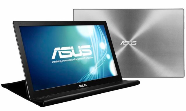 ASUS（エイスース） MB168B-J 15.6型 ポータブルディスプレイ (1366x768)USBバスパワー/スリムデザイン/自動画面回転（専用スリーブケー