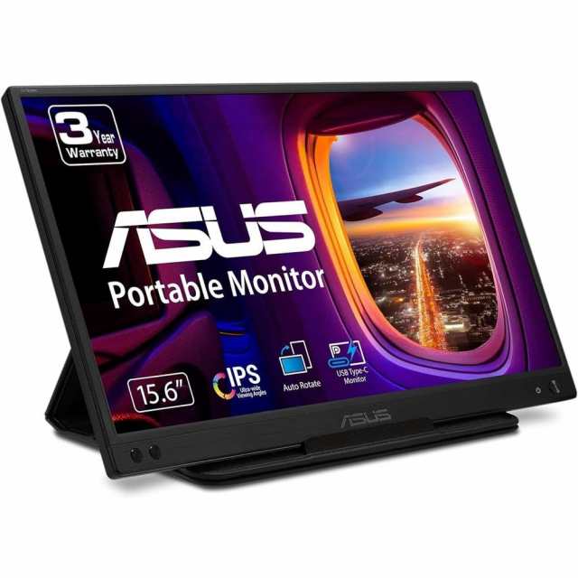 ASUS（エイスース） MB166C 15.6型 ポータブル液晶ディスプレイ（フルHD/IPS/ノングレア/USB Type-C/フリッカーフリー/ブルーライトフィ