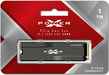 SiliconPower（シリコンパワー） SP001TBP34XD8005 SiliconPower M.2 2280 NVMe PCIe 3.0x4 SSD 1.0TBXD80[SP001TBP34XD8005] 返品種別Bの通販は
