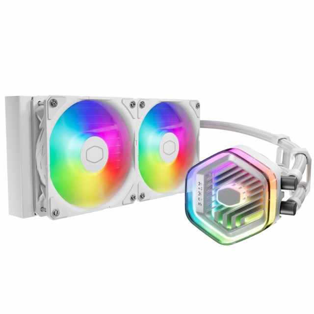 CoolerMaster（クーラーマスター） 水冷一体型CPUクーラー MasterLiquid 240 Atmos White 240mm（ホワイト） MLX-D24M-A25PZ-RW返品種別B