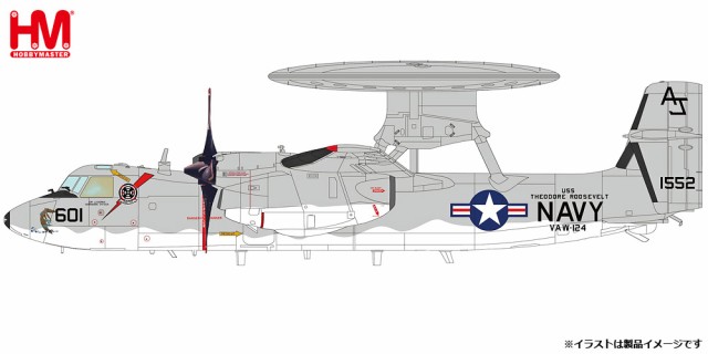 ホビーマスター 1/72 E-2C ホークアイ “VAW-124 ベア・エイセス”【HA4820】塗装済完成品  返品種別Bの通販は 12,316円