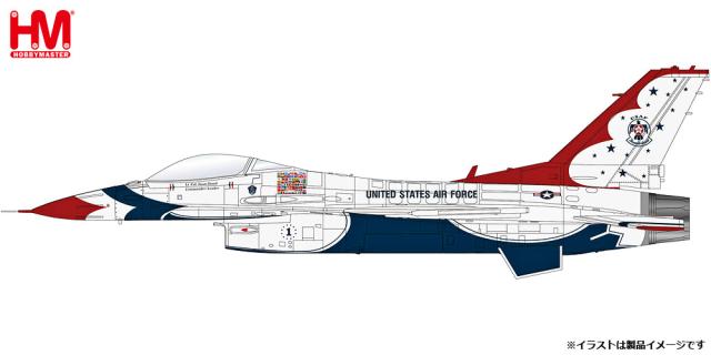 ホビーマスター 1/72 F-16C ”アメリカ空軍 サンダーバーズ RIAT 2017”【HA38039】塗装済完成品  返品種別B