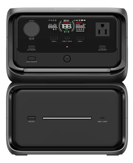 エコフロー ポータブル電源 858Wh AC出力コンセント3口 USB-C出力搭載 ECOFLOW RIVER 3 Max Plus EFRIVER3MAXPLUSJPCBO返品種別B