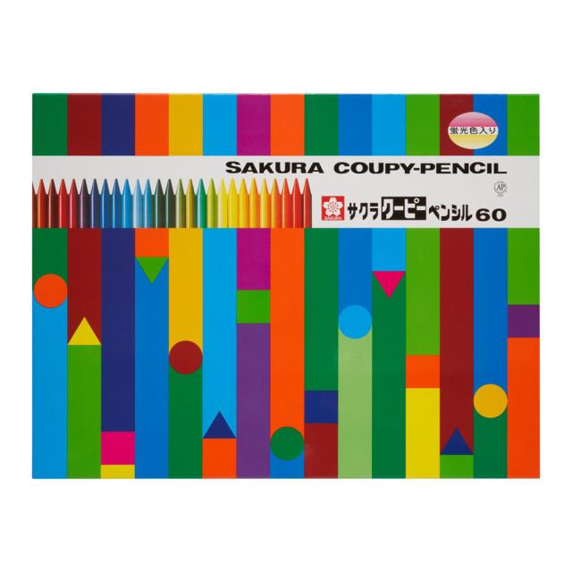 サクラクレパス FY60 クーピーペンシル60色（缶入）[FY60] 返品種別Aの通販は