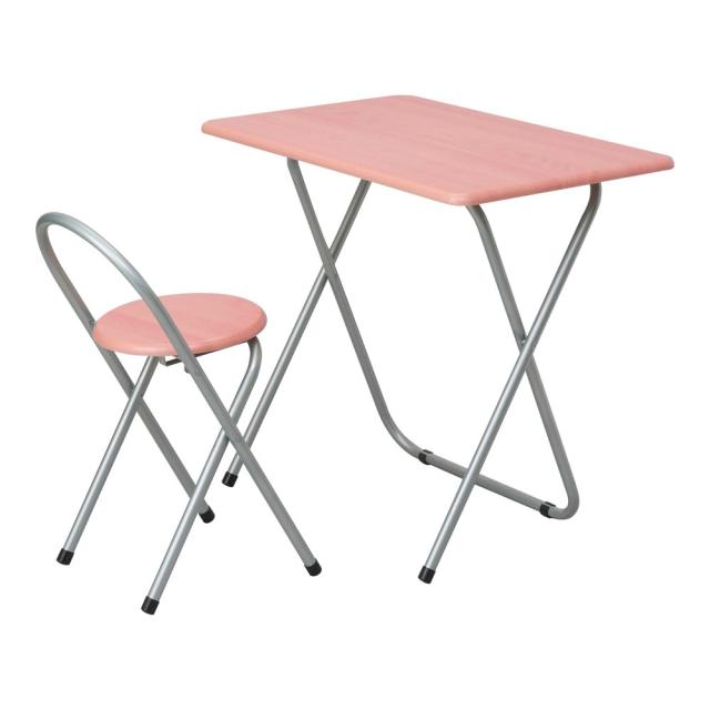 ナカバヤシ FDC-101NM 折りたたみデスク＆チェア（ナチュラル木目）[FDC101NM] 返品種別Aの通販は 5,500円