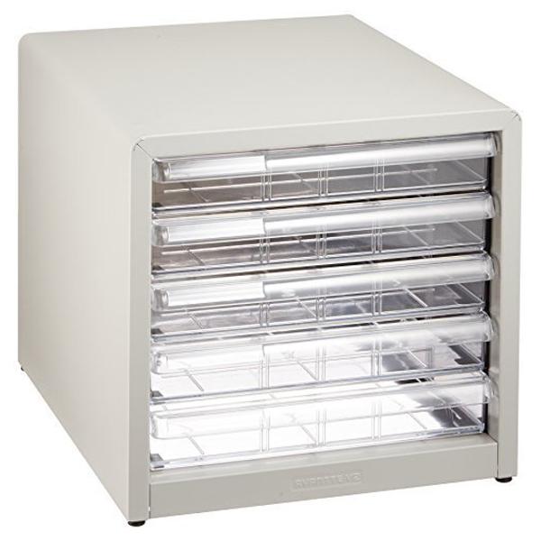 ナカバヤシ AL-55ニユ-グレ- アバンテV2レターケース 浅5段 A4 タテ型（ニューグレー）[AL55ニユグレ] 返品種別A