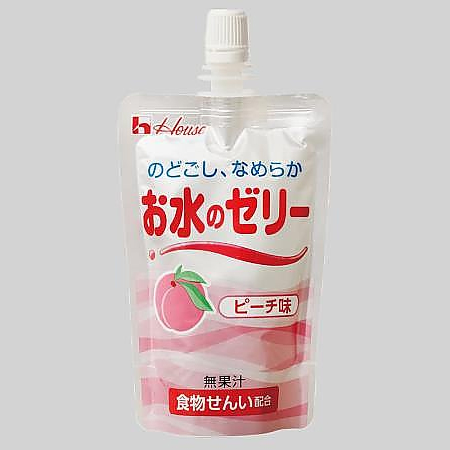 ハウス食品 85534(0-3740-25) お水のゼリー　ピーチ味（8袋×5箱入）[855340374025] 返品種別Aの通販は