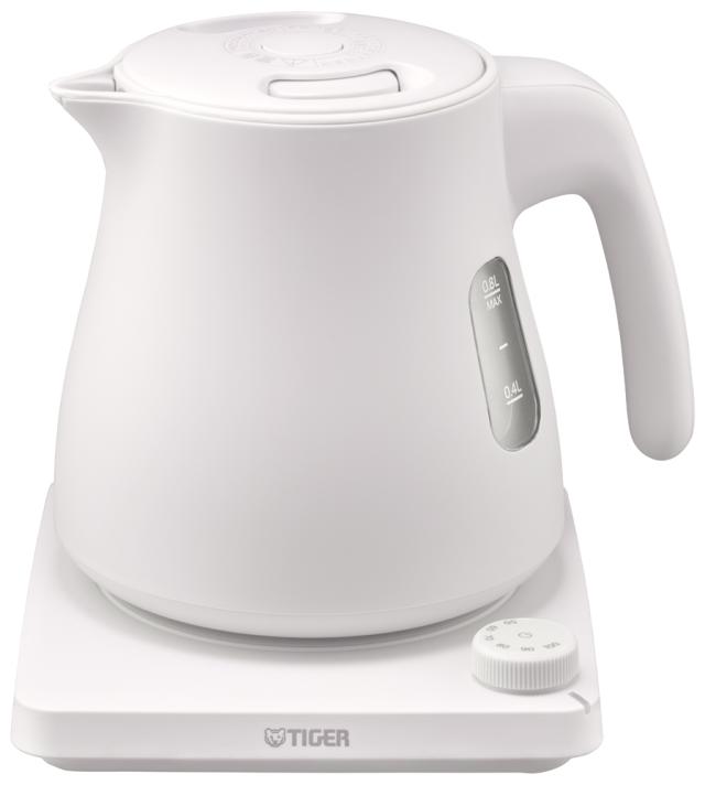 タイガー PTV-A080WG 電気ケトル　0.8L　グレイッシュホワイトQUICK＆SAFE＋[PTVA080WG] 返品種別Aの通販は