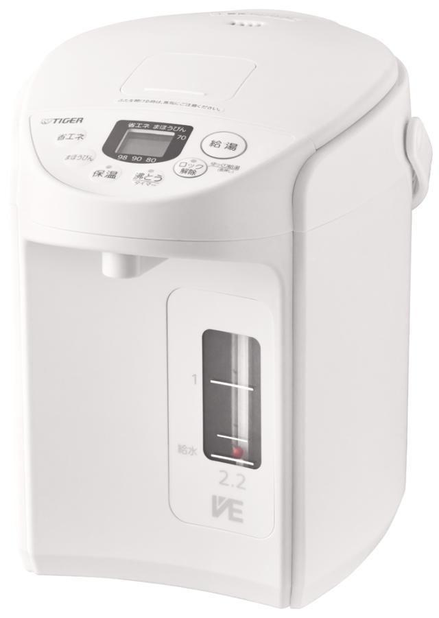 タイガー PIQ-G220WC VE電気まほうびん　2.2L　クールホワイトTIGER　とく子さん[PIQG220WC] 返品種別Aの通販は