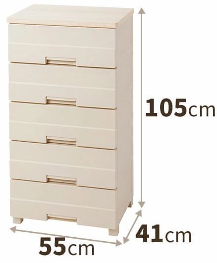 天馬 フィッツプラスイージー　幅55cm　5段（カプチーノ）110007714 FE5505(EASY)返品種別Aの通販はその他押入れ収納