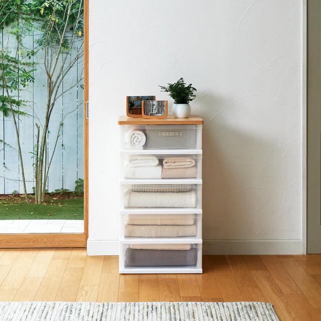 天馬 128478(550-5メ-プル) 木製天板ストッカー550 組立式（5段/メープル）移動に便利なコロ付き[1284785505メプル] 返品種別Aの通販は