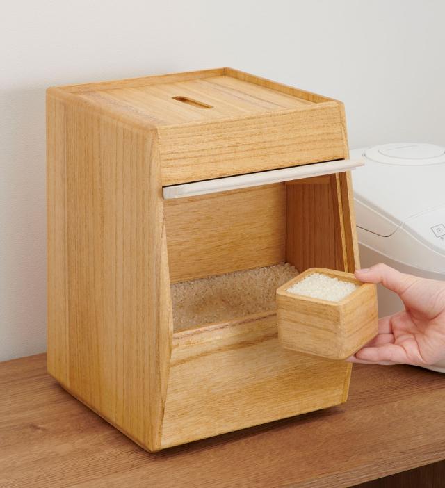 オスマック OSPO-5(オスマツク) KIRISAI 桐のこめ櫃 5kg米びつ お米 保存容器 ライスストッカー[OSPO5オスマツク] 返品種別Aの通販は