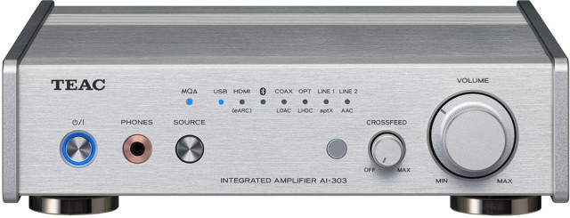 ティアック AI-303-S HDMI入力対応USB DAC/ステレオプリメインアンプ（シルバー）TEAC Reference[AI303S] 返品種別A