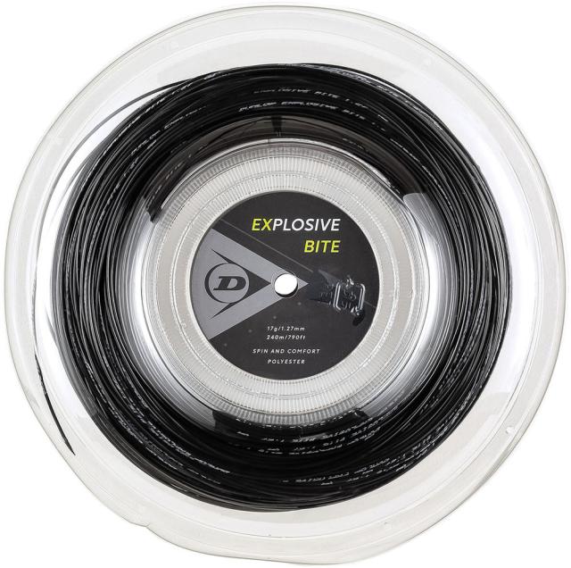 ダンロップ 硬式テニス用ストリング EXPLOSIVE BITE 240m（ブラック・1.27mm） DUN-DST12011-079-127返品種別Aの通販は