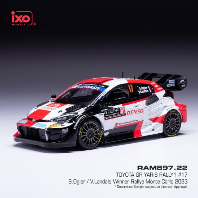 イクソ 1/43 トヨタ GR ヤリス RALLY1 2023年モンテカルロラリー優勝 #17【RAM897】ミニカー  返品種別Bの通販は