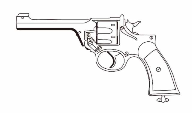 マルシン工業 エンフィールド No.2 Mk1 ノーマル ブラックヘビーウエイト 木製グリップ仕様モデルガン  返品種別Bの通販は