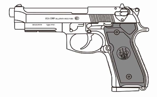 マルシン工業 M9A1 WディープブラックABSモデルガン 返品種別B