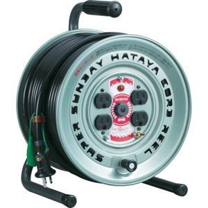 ハタヤリミテッド GV501K スーパーサンデーリール　単相100Vアース付　50m[GV501Kハタヤ] 返品種別Bの通販は