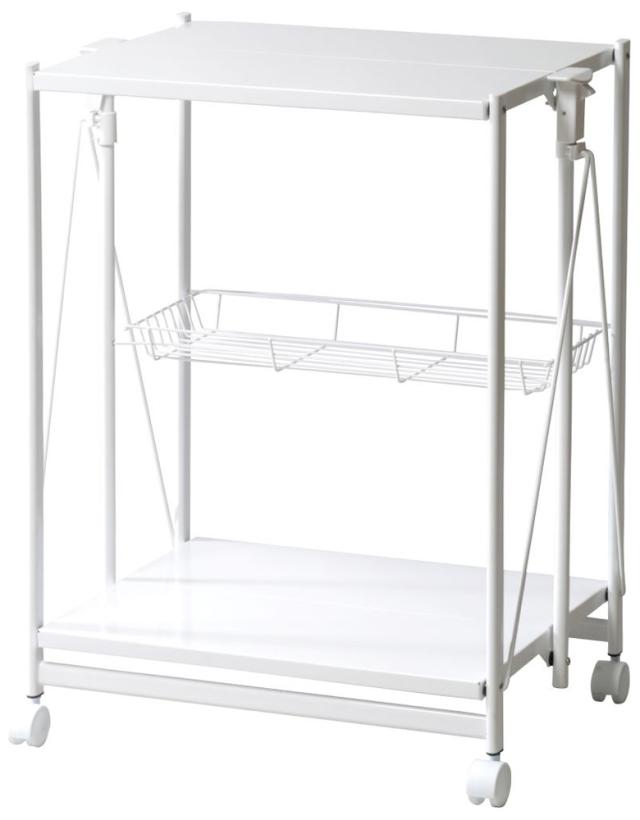 弘益 KOEKI-FKW570WH フォールディングワゴン(ホワイト)KOEKI[KOEKIFKW570WH] 返品種別A 8,200円