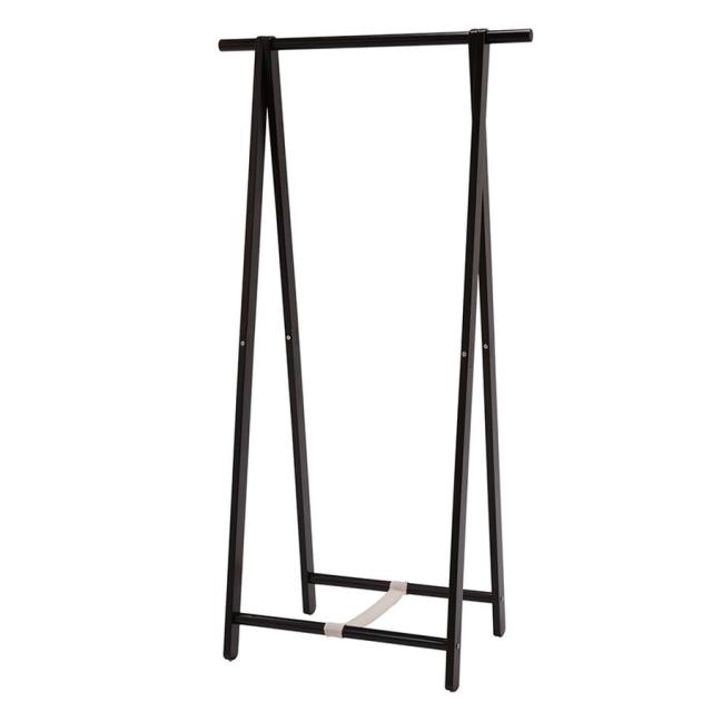 HAGIHARA(萩原) MHR-6034DBR 天然木ハンガーラック(ダークブラウン・幅80×奥行47×高さ150cm)[MHR6034DBR] 返品種別A