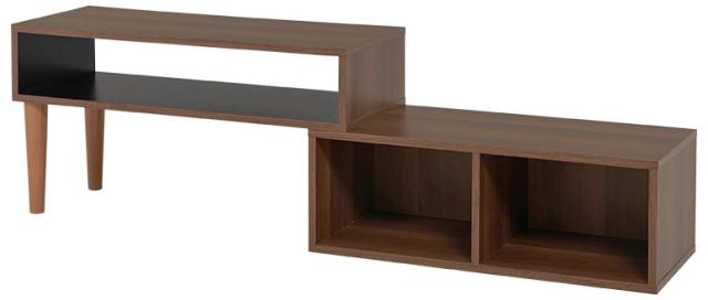 HAGIHARA(萩原) VTV-7260BR 伸縮式TV台(ブラウン・幅75〜135×奥行30×高さ40cm)[VTV7260BR] 返品種別Aの通販は 5,672円