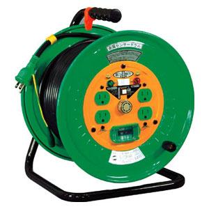 日動工業 KSEB34 金属センサードラム　100V　アース漏電しゃ断器付　30m[KSEB34] 返品種別Bの通販は 33,176円