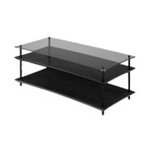 クアドラスパイア QAVMB/BKGL ブラック棚板＋透明ガラス棚板・ブラックポールQuadraspire[QAVMBBKGL] 返品種別Bの通販は