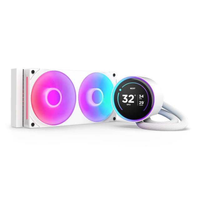 NZXT NZXT 簡易水冷CPUクーラー F240 RGB CORE シングルフレームファン採用（ホワイト） KRAKEN ELITE (2024) RL-KR24E-W2返品種別Bの通販は
